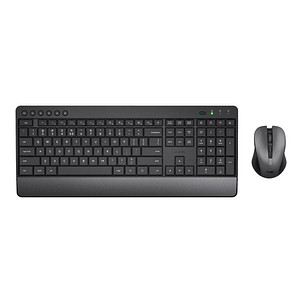 Trust Trezo Wireless Comfort Tastatur-Maus-Set kabellos schwarz von Trust