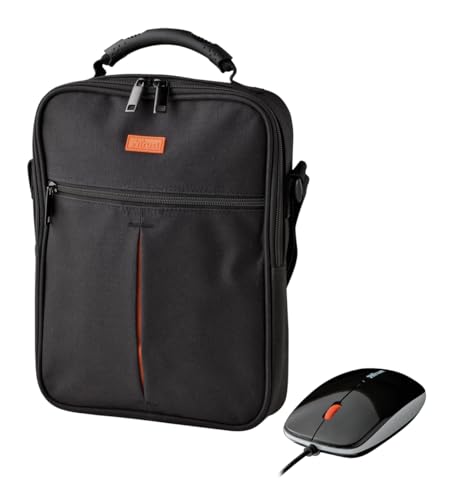 Trust Vertico Netbooktasche 25,4 cm (10 Zoll) mit Maus schwarz / orange von Trust