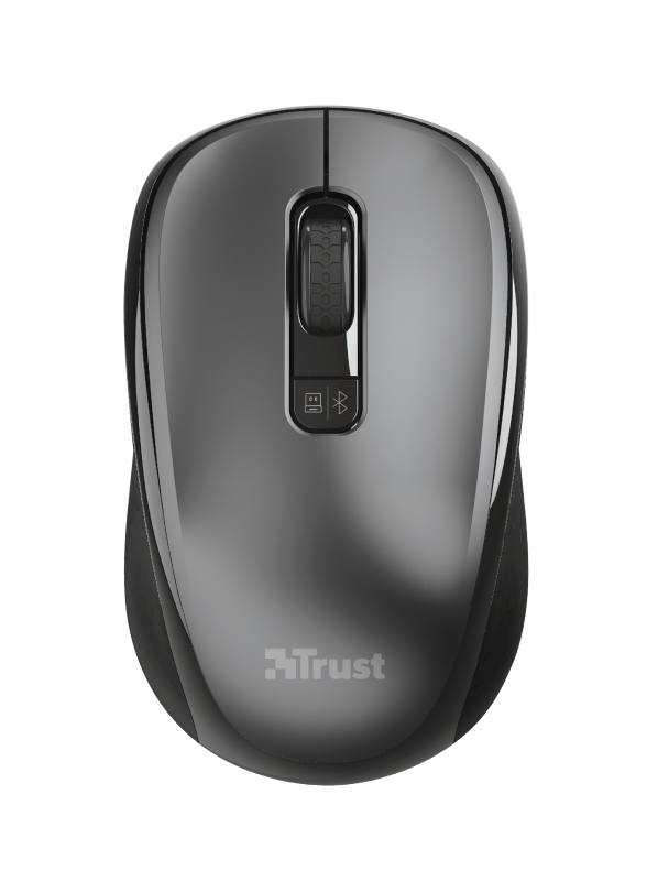 Trust Yvi Dual-Mode - Maus - rechts- und linkshändig - optisch - 4 Tasten - kabellos - Bluetooth, 2.4 GHz - kabelloser Empfänger (USB) von Trust