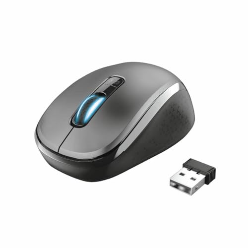 Trust Yvi Dual-Modus-Funkmaus, 800-1600 DPI, Bluetooth/2.4GHz, 4 Tasten, USB-Empfänger, Für PC/Laptop/Mac/Tablet/Smartphone - Schwarz Trust Yvi Dual-Modus-Funkmaus, 800-1600 DPI, Bluetooth/2.4GHz, 4 Tasten, USB-Empfänger, Für PC/Laptop/Mac/Tablet/Smartphone - Schwarz von Trust