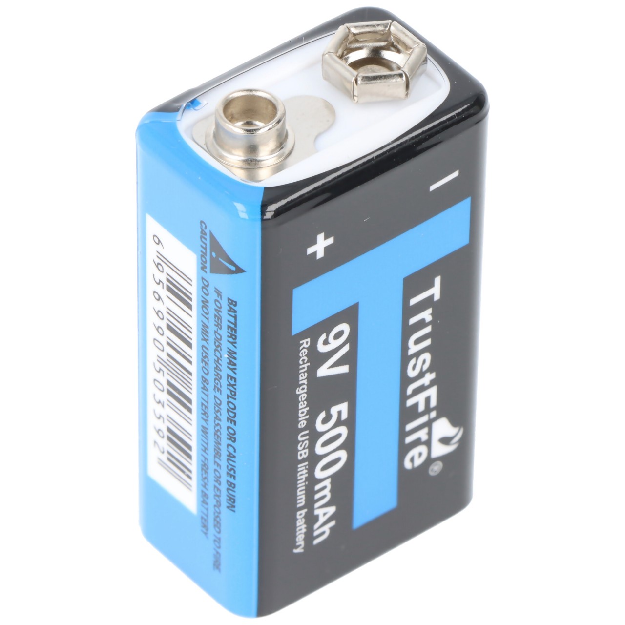 7,4 Volt 9V-Block 6LR61 6F22 7.4V 550mAh BMS geschützt mit USB Ladefunktion 7,4 Volt 9V-Block 6LR61 6F22 7.4V 550mAh BMS geschützt mit USB Ladefunktion von Trustfire