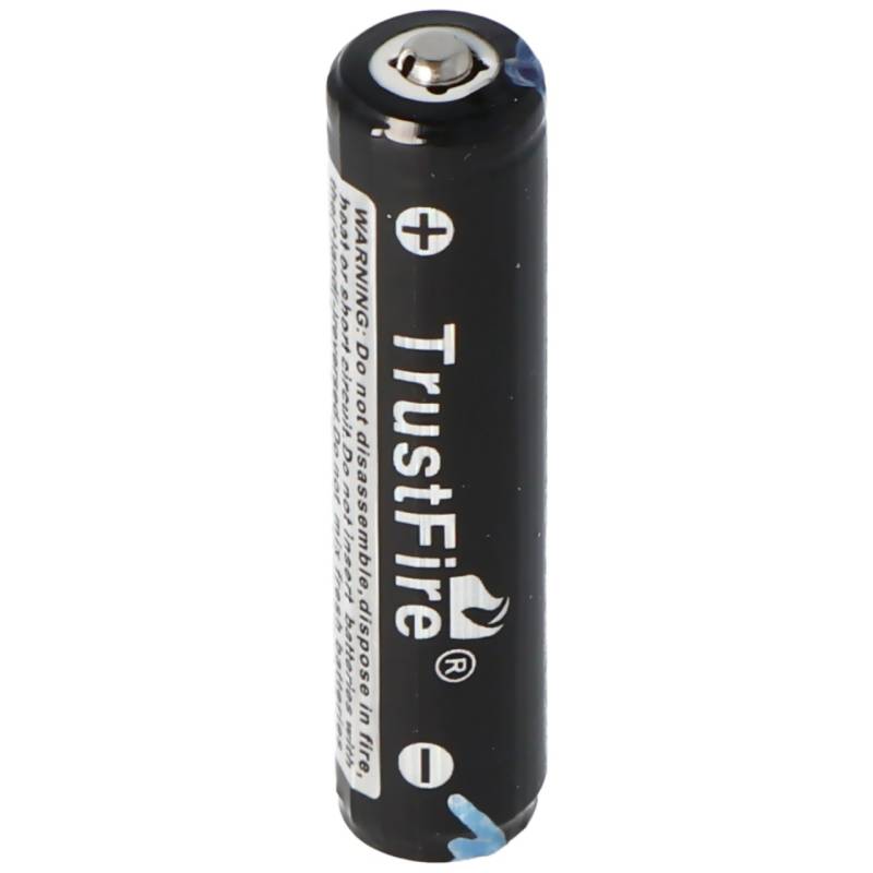 Trustfire 10440 300mAh 3,6V - 3,7V geschützte Li-Ion-Zelle Flame, mit Kopf 46,22x10,17mm von Trustfire