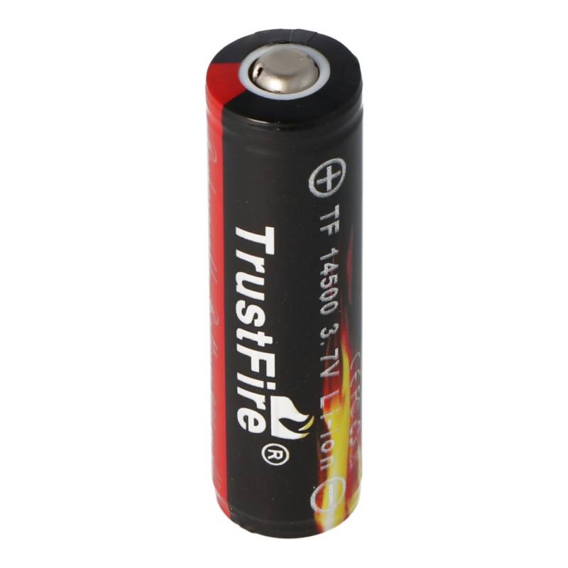 Trustfire 14500 900mAh 3,7V geschützte Li-Ion-Zelle Abmessungen 50,95x14,15mm von Trustfire