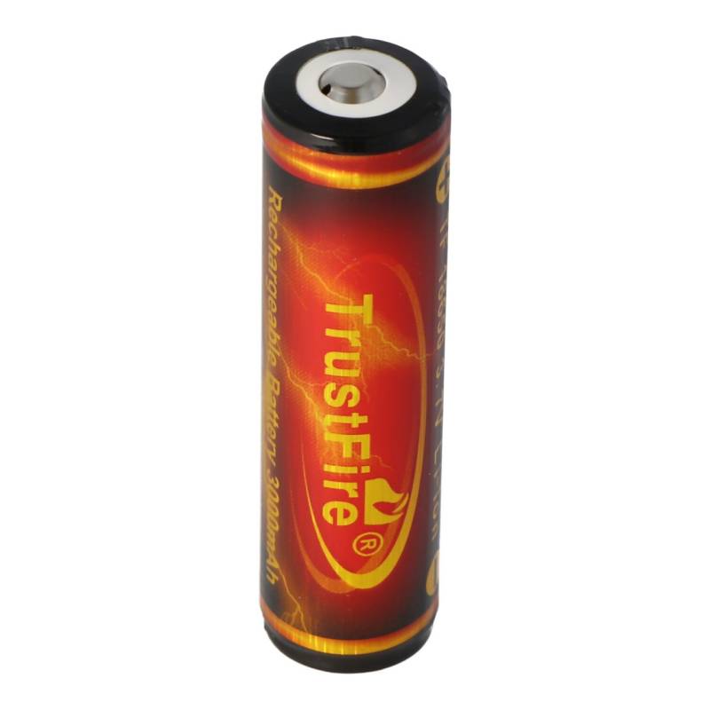Trustfire 18650 3000mAh 3,7 Volt geschützter Li-Ion-Akku Abmessungen 69,8x18,4mm Flame von Trustfire