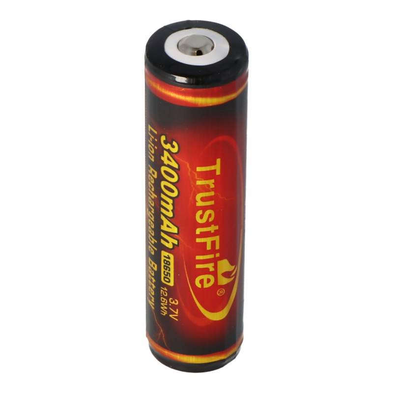 Trustfire 18650 3400mAh 3,6V - 3,7V 68,9x18,41mm PCB geschützter Li-Ion-Akku (Flame) von Trustfire