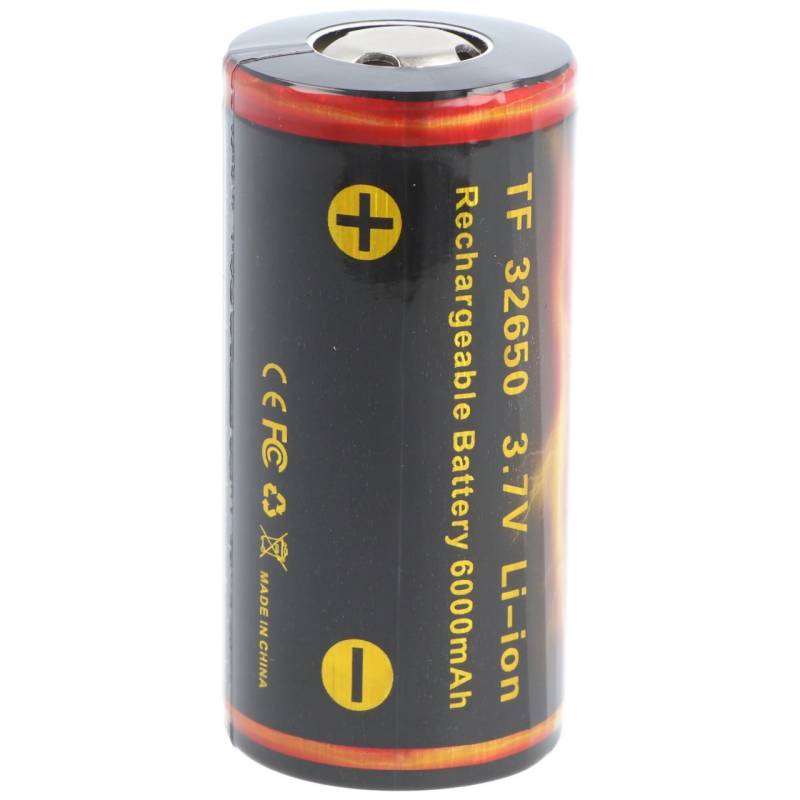 Trustfire 32650 6000mAh 3,7V geschützter Li-Ion-Akku mit Abmessungen 68,6x32,85mm von Trustfire