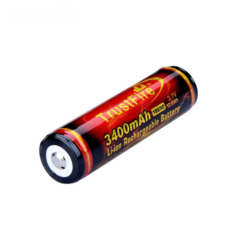 Trustfire Akku 3400 mAh, 18650 Li-Ion Akku 3400mAh Schutzschaltung - wiederaufladbare Batterie Trustfire Akku 3400 mAh, 18650 Li-Ion Akku 3400mAh Schutzschaltung - wiederaufladbare Batterie von Trustfire