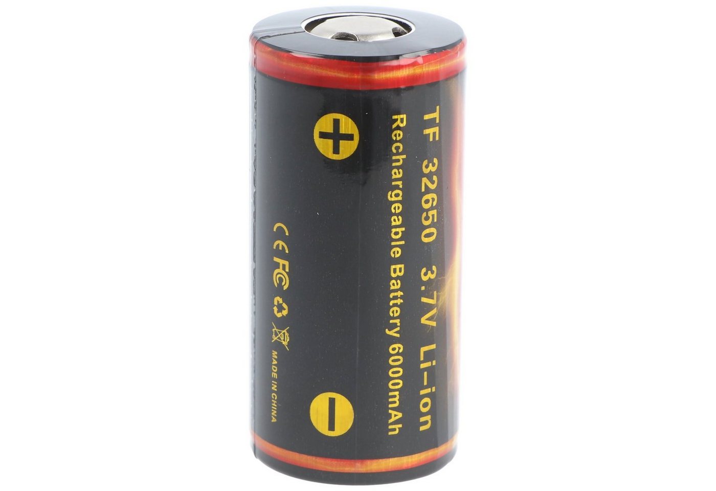 Trustfire Trustfire 32650 6000mAh 3,7V geschützter Li-Ion-Akku mit Abmessungen Akku 6000 mAh (3,7 V) von Trustfire