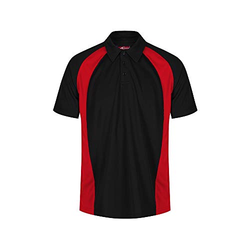 Trutex EPB-BLS-XS AKOA Standard Fit Polo, Schwarz/Scharlach, XS Größe von Trutex