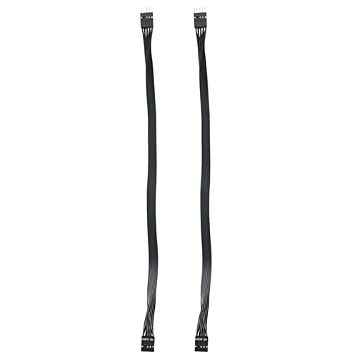 Tsadeer 2 StüCk Motherboard HD Audio 9Pin Stecker auf Buchse VerläNgerung Kabel für PC DIY Schwarz 30CM von Tsadeer