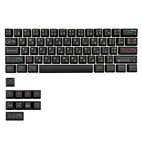 Tsadeer 71 / Set Awaken PBT Keycaps für Dz60 / / GK61 / GK64 MX Switch Mechanische Tastatur eine Farbstoffsublimation von Tsadeer