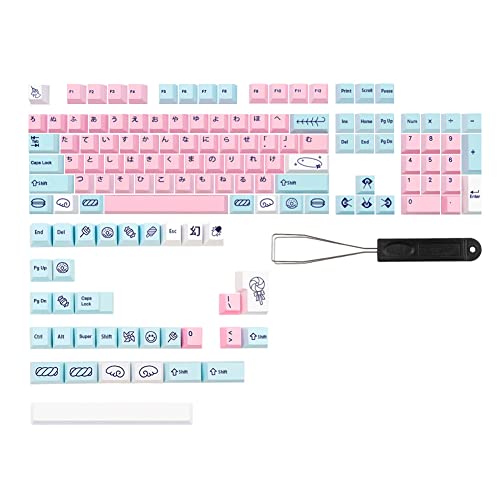 Tsadeer Acid House Keycap Cherry Profile für MX Cheery Switch 6.25U/7U Space Bar Sweet Girl Tastatur eine Farbsublimation KeyCap von Tsadeer