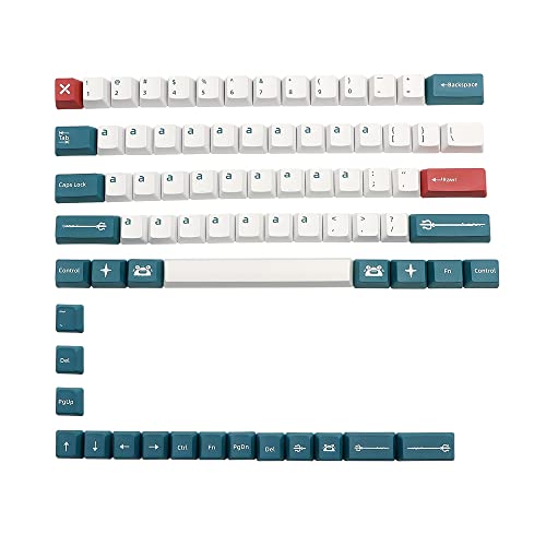Tsadeer Keycap mit Farbbeschichtung Profil 76 für GH60 RK61 ALT61 GK61 GK64 GK68 Dz60 LK67 Tm680 Tastenkappen Tastatur von Tsadeer