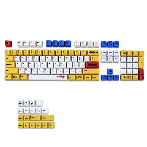 Tsadeer Keycaps Thema Sublimate PBT für/Duck/MX Switch GMMK PRO Mechanische Tastatur Keycaps 123 B von Tsadeer