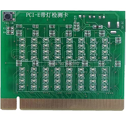 Tsadeer PCI-E 16X 8X PCI Express Slot Tester für Motherboard Erkennt Southbridge Short oder Open PCI-E mit Light Tester von Tsadeer