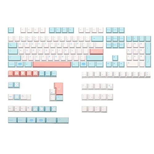 Tsadeer Spanien für PBT Dye Subb Keycap Cherry Profile Keycaps Set für Qwertz Azerty MX Tastatur Key Cap von Tsadeer