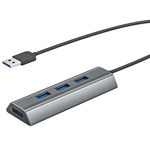 Tsadeer USB 3.0 Hub USB A 4 Ports Hub Daten USB Ultra Slim Erweiterung Portable USB Port für PC Laptop Surface Pro von Tsadeer