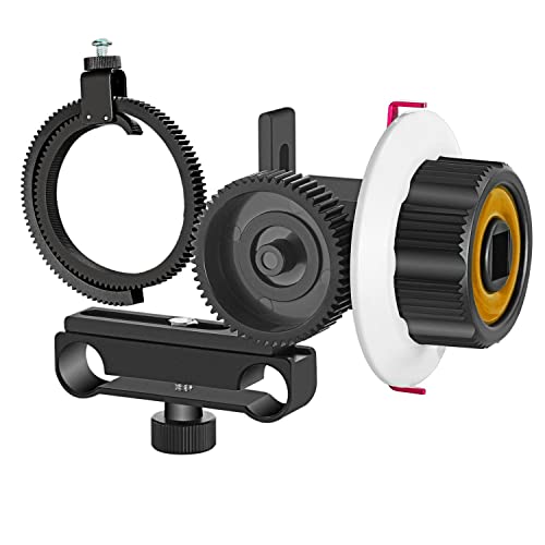 Tsadeer VD-F0 Follow Focus Kamera 15 mm Follow Focus mit Gear Ring Belt für und andere DSLR-Kameras von Tsadeer