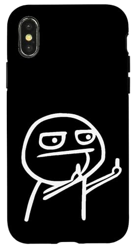 Hülle für iPhone X/XS Strichmännchen tshirt Strichmännchen zeigt Mittelfinger Hülle für iPhone X/XS Strichmännchen tshirt Strichmännchen zeigt Mittelfinger von Tshirt Shirt T-Shirt Pullover Hoodie Sweater Style