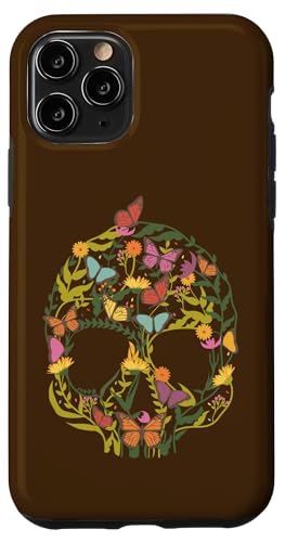 #snirt Totenkopf im Blumen Schmetterling, Schädel, Skelett Hülle für iPhone 11 Pro von Tshirt Shirt T-Shirt Pullover Hoodie Sweater Style