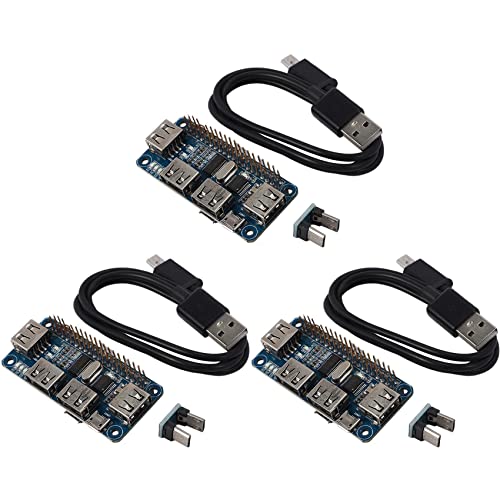 TsoLay 3 x 4 Ports USB-Hub für 3/2 / Zero W Erweiterungsplatine USB auf UART für serielles Debugging von TsoLay