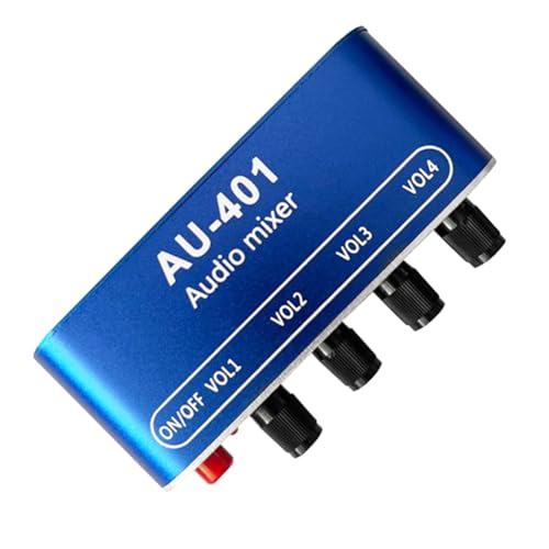 Tsudoku DC 5V-12V AU-401 Stereo Audio Mixer 4 Eingang 1 Ausgang Individuell Steuerung Board Sound Mixing DIY Kopfhörer Verstärker Langlebig Tsudoku DC 5V-12V AU-401 Stereo Audio Mixer 4 Eingang 1 Ausgang Individuell Steuerung Board Sound Mixing DIY Kopfhörer Verstärker Langlebig von Tsudoku