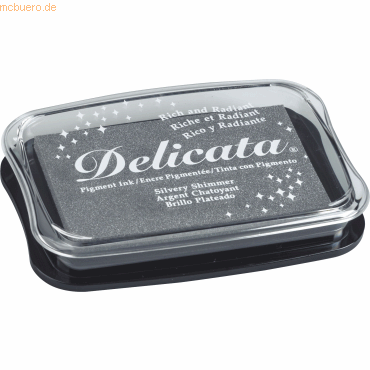 3 x Tsukineko Stempelkissen Delicata 10x7cm Metallic silber 3 x Tsukineko Stempelkissen Delicata 10x7cm Metallic silber von Tsukineko