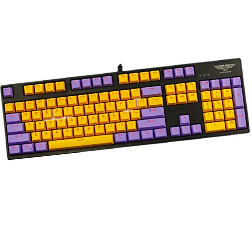 Keycaps, 104 PBT Keycaps Backlit Tastenkappen Stich Color Backlight Keycaps ANSI Layout Keyset OEM Profile für Cherry MX Mechanische Tastatur Tastenkappen von Tsung