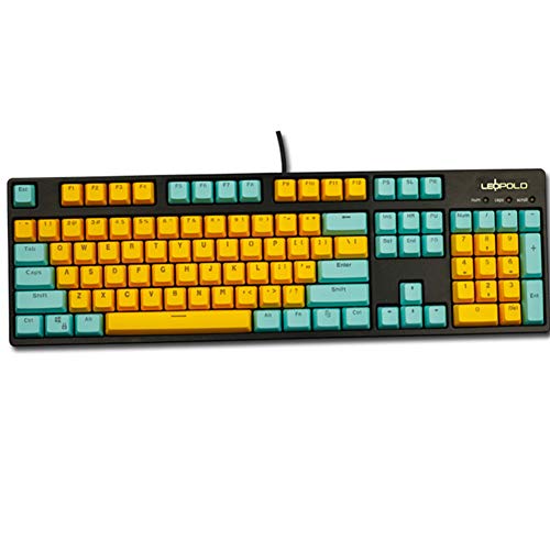 Keycaps, 104 PBT Keycaps Backlit Tastenkappen Stich Color Backlight Keycaps ANSI Layout Keyset OEM Profile für Cherry MX Mechanische Tastatur Tastenkappen von Tsung