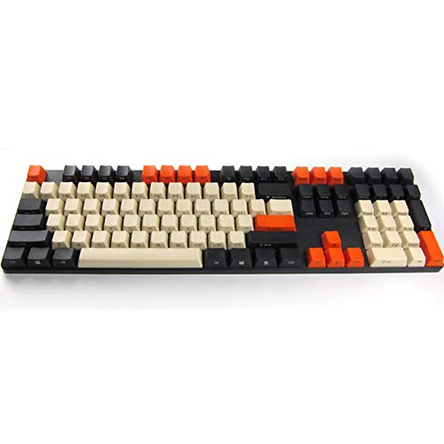 Keycaps, 108 Keys PBT Keycaps Seite Graviert Höhe des ODM-Farbmotivs Mechanische Tastatur Key Set für Schalter Cherry MX Mechanische Tastatur Tastenkappen von Tsung