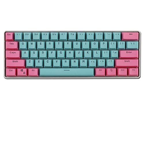 Keycaps, 61 PBT Keycaps Backlight Mechanische Tastatur Tastenkappe ANSI Layout Keyset für Ducky Keboard/ GH60 / RK61 / ALT62 / Annie/Keyboard Poker Keys Tastenkappen von Tsung