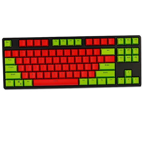 Keycaps, 87 Keys PBT Keycaps Backlit Tastenkappen Stich Color Backlight Keycaps ANSI Layout Keyset OEM Profile für Cherry MX Mechanische Tastatur Tastenkappen von Tsung