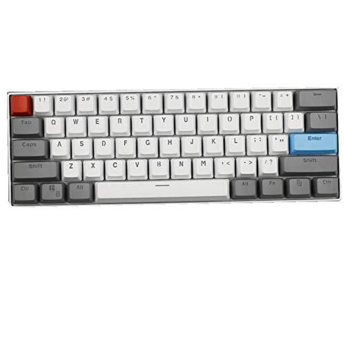 Keycaps 61 Tasten PBT Keycaps Hintergrundbeleuchtung Mechanische Tastatur Keycpas für US-Layout Keyboard für Ducky / GH60 / RK61 / ALT61 / Annie/Keyboard Poker Keys (nur Tastenkappen verkaufen) von Tsung