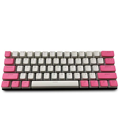 Tsung Keycaps, 61 Keycaps Backlight Double Shot PBT Pudding Keycaps OEM Profile Pudding Keyset für MX Cherry Mechanische Tastatur (Nur Keycaps von Tsung