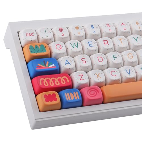 Tsungup PBT keycaps, 126 Tasten MOA Cute Custom Tastenkappen Set Kompatibel mit Cherry Gateron MX Switches für ANSI Layout Mechanische Gaming Tastaturen Tsungup PBT keycaps, 126 Tasten MOA Cute Custom Tastenkappen Set Kompatibel mit Cherry Gateron MX Switches für ANSI Layout Mechanische Gaming Tastaturen von Tsungup