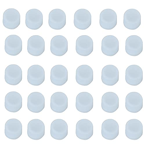 RCA-Staubschutzkappe, Silikon, Cinch-Buchse, staubdicht, 50 Stück (transparent) von Tsurpcao