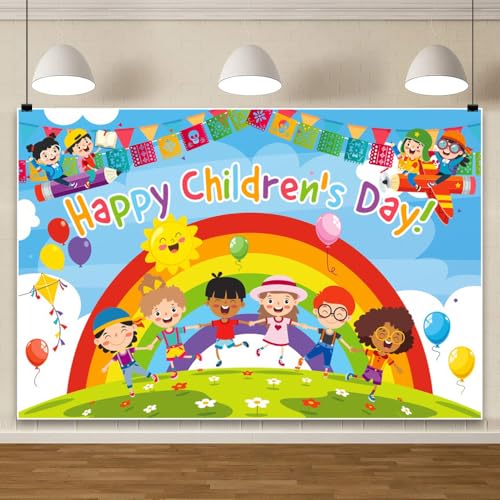 Ttincceer 1.5x1.2m Glücklicher Kindertag Hintergrund Grün Rasen Bunte Blumen Kinderfest Party Dekorationen Banner Lieferungen Tapete Vinyl Ttincceer 1.5x1.2m Glücklicher Kindertag Hintergrund Grün Rasen Bunte Blumen Kinderfest Party Dekorationen Banner Lieferungen Tapete Vinyl von Ttincceer