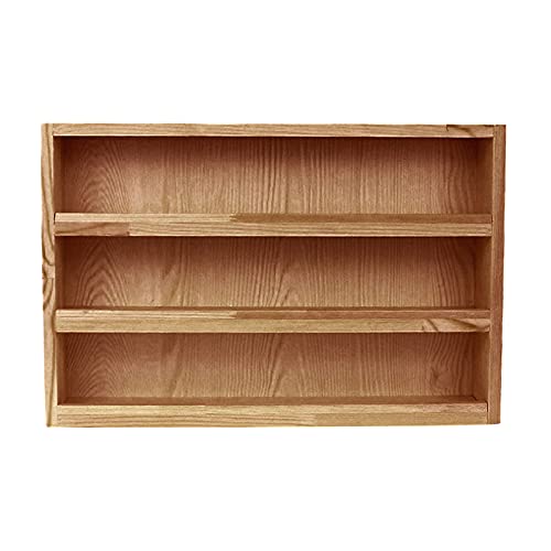 Tubayia 3 Tier Holz Desktop Aufbewahrungsständer Masking Band Datei Halter Post Sortierer Puppenspeicher Stand (Braun) von Tubayia