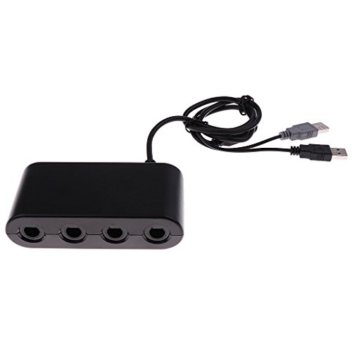 Tubayia 4 Port Controller Adapter für Nintendo Gamecube Wii U und PC USB Anschluss von Tubayia
