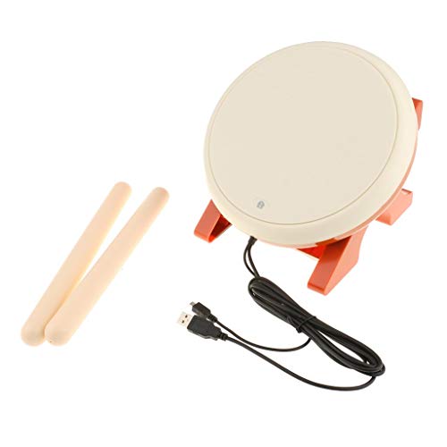 Tubayia Mini Taiko Trommel Drum Controller Instrument mit USB Anschluss für Sony PS4 Slim Pro von Tubayia