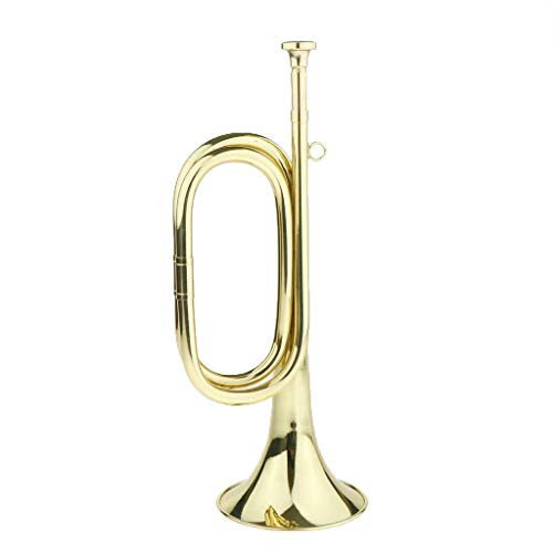 Tubayia Trompete Bugle Messing Instrument Blasinstrument für Studenten Kinder Schulband von Tubayia