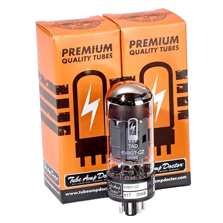Tube Amp Doctor 6V6GT-CZ Premium Matched Pair Power Amp Valves (Pack of 2) von Tube Amp Doctor