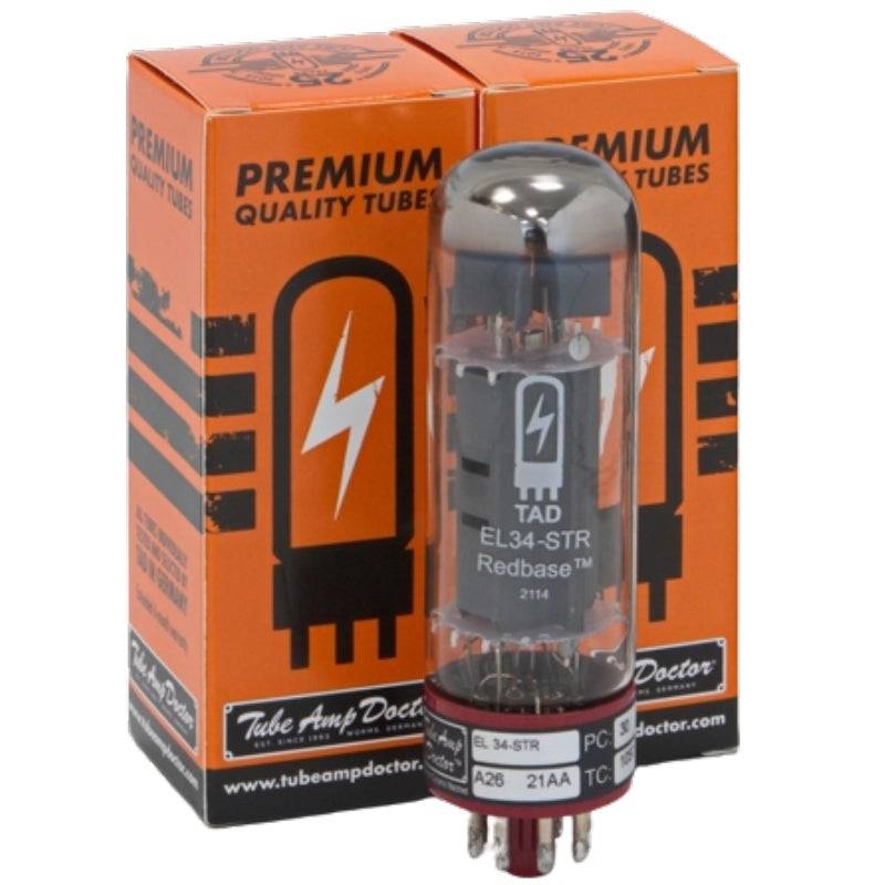 Tube Amp Doctor EL34-STR Redbase Premium Matched Pair Power Amp Valves (Pack of 2) von Tube Amp Doctor