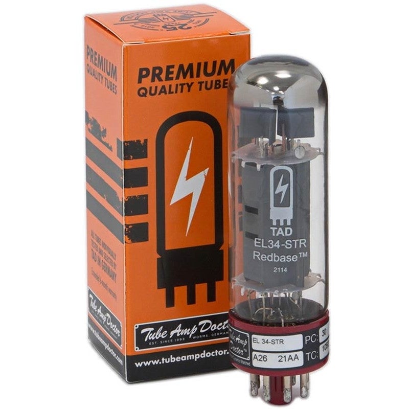 Tube Amp Doctor RT124 EL34-STR/4 Redbase Quartet Power Amp Valves (Pack of 4) von Tube Amp Doctor