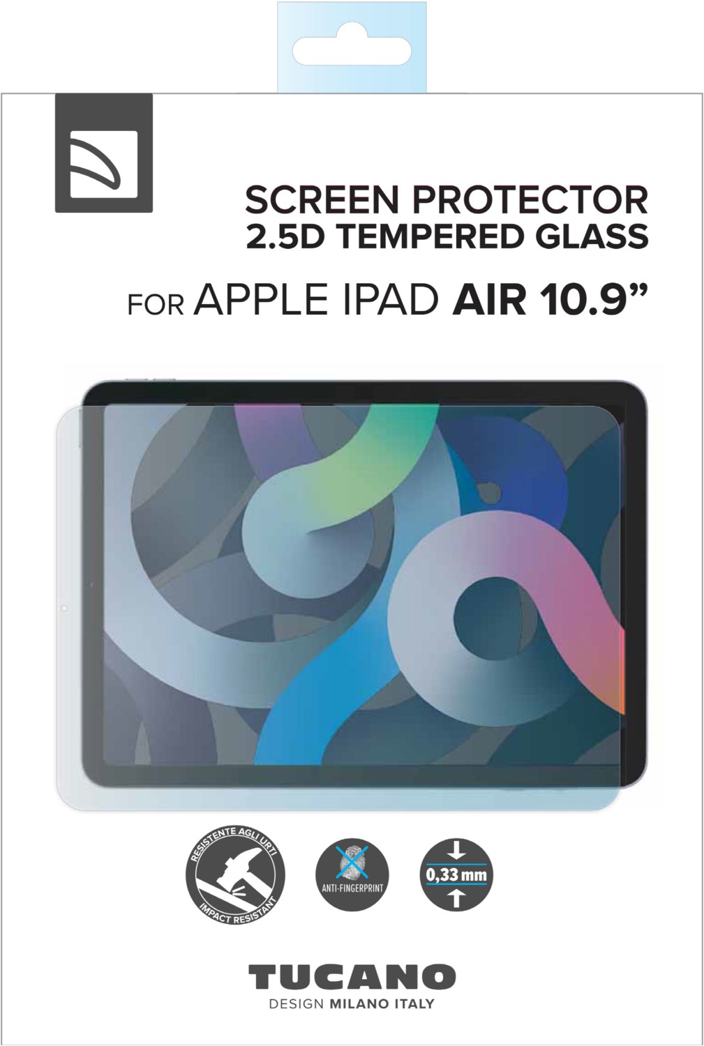 Schutzglas für iPad 10,9" (4.Gen) transparent von Tucano
