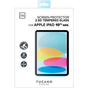 TUCANO Display-Schutzglas für Apple iPad 10.9 Zoll, 10. Gen. (2022) von Tucano