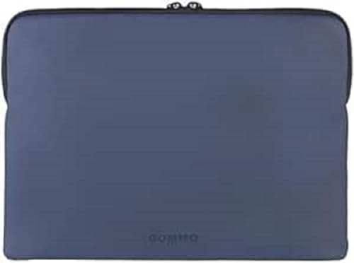 TUCANO GOMMO - Sleeve für 14 Zoll Laptop und MacBook Air 15 Zoll, gummiertes Material - Blau von Tucano