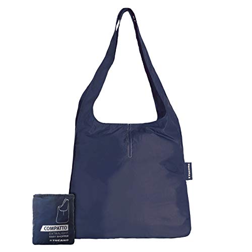 Tucano – Kompakt – Tasche Tote faltbar Super leicht blau von Tucano