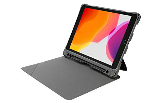 Tucano Solid, robuste Foliohülle mit Standfunktion für iPad 10,2 Zoll (2019/2020, 7. / 8.) Air 10.5 Zoll, schwarz IPD102SD-BK von Tucano