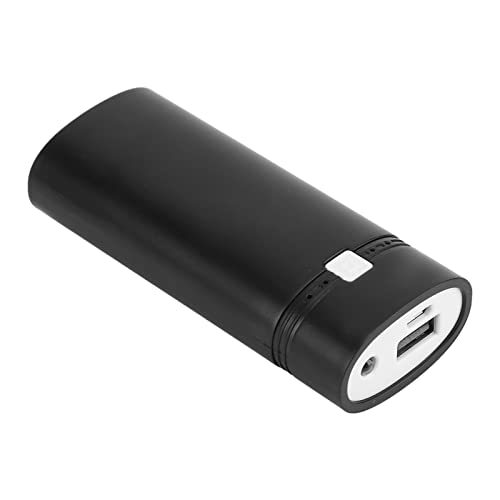 Tudin DIY-Powerbank-GehäUse, 18650-Lithiumbatterie ohne SchweißNäHte, ÜBerspannungsschutz, Powerbank-GehäUse FüR Digitale GeräTe (Schwarz) von Tudin